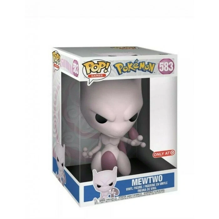 Funko Pop! MewTwo 25 cm 10" Pokémon SUPERSIZE BOX DAMAGE - Immagine 3 di 3