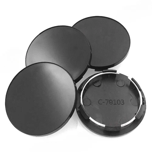 Nabendeckel Nabenkappen Felgendeckel Radnabenkappe Autoradmitten Schwarz 4x 51mm - Bild 8 von 14