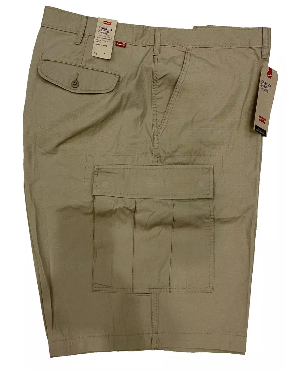 Big Tall Levi s Men s Carrier Cargo Shorts Size 54 Beige 80008
