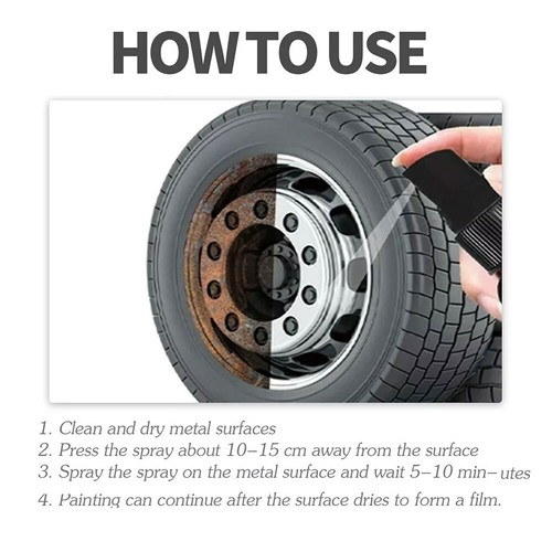 30ML Car-Multi Purpose Rust Remover Spray Metal Chrome Paint Car Maintenance - Picture 9 of 12
