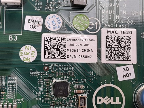 Dell PowerEdge T620 Dual Socket LGA 2011 DDR3 Server Motherboard 0658N7 658N7 - Picture 4 of 5