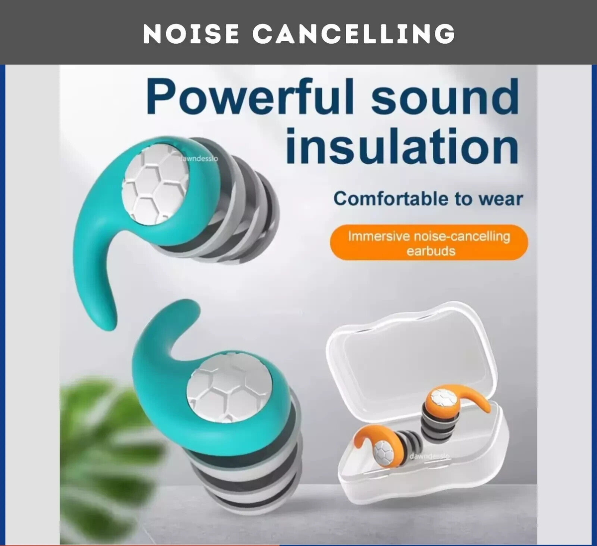 UK Noise Cancelling Comfortable Layer Earplugs 40db Ear Plugs