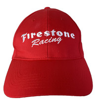 Firestone Racing Baseball Trucker Hat Snapback Embroidered Red Cotton