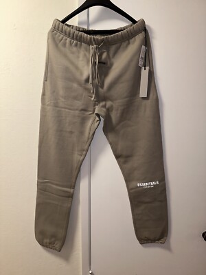 Essentials Fear of God Sweatpants Olive, size Med | eBay