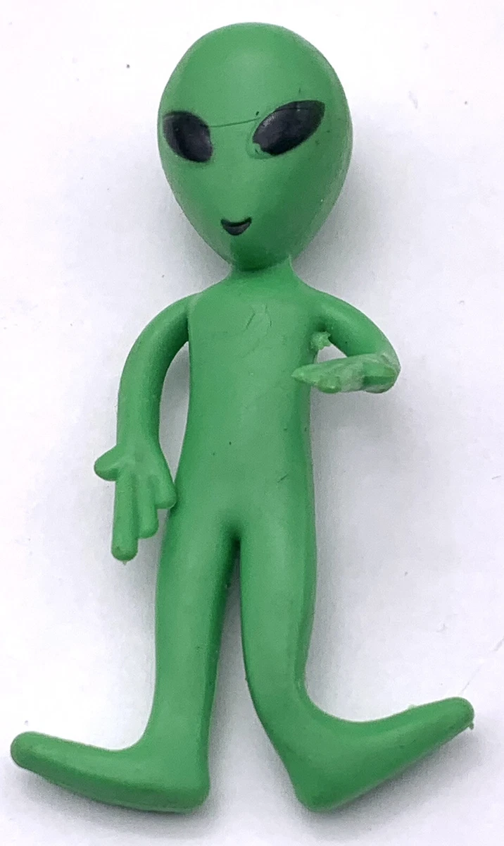 Green bendy cheap toy