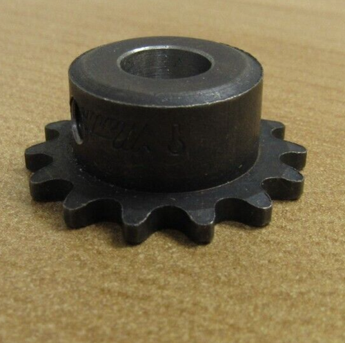Lot of 9 Martin Sprocket 25B14 3/8" Bore no Keyway 14 Teeth 10-32 Set Screw Hole - Picture 3 of 6