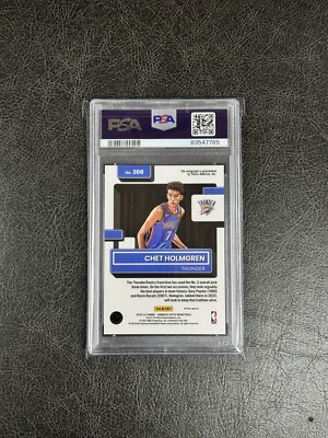 その他 Chet Holmgren auto 2022 Donruss Optic Fast Break Chet Holmgren 208 Auto PSA 9 - Low