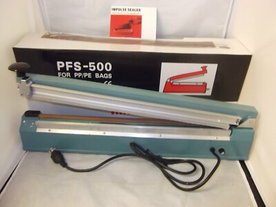 20'' Impulse Seal Machine Wrap With cutter and 4 Elements included 500mm Handheld