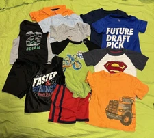 Boys Name brand Toddler Kids Clothing Lot 12 MONTHS 12M tops bottoms Please Look