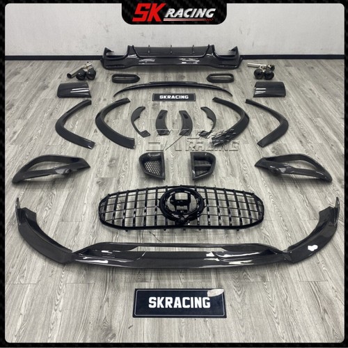 For Mercedes Benz GLS63 AMG 21-25 Carbon Fiber Front Rear Lip Cover Trim BodyKit - Picture 2 of 32