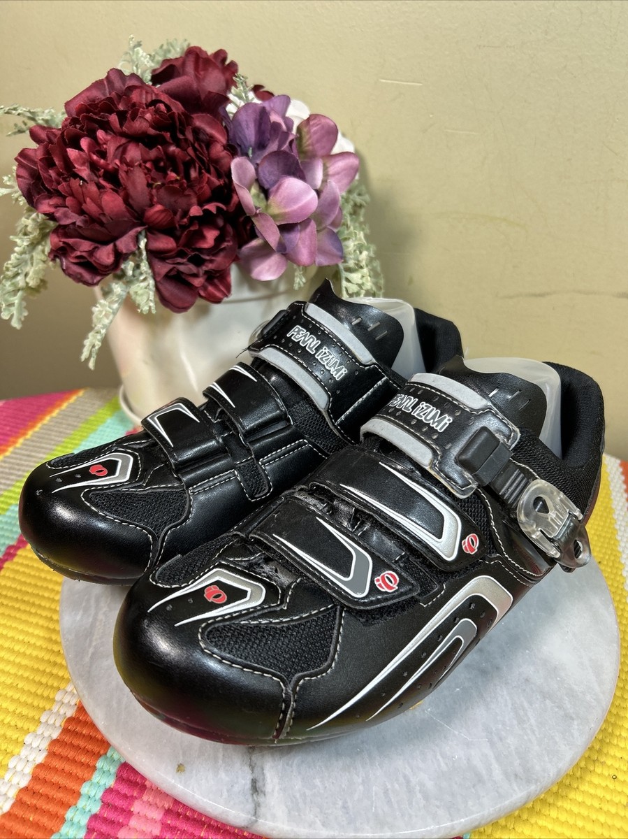 Pearl Izumi Interface Cycling Shoes Black 3 Bolt Cleats Men's Size