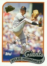 Atlee Hammaker autographed Baseball Card 1991 Topps All Time Fan Favorites #53