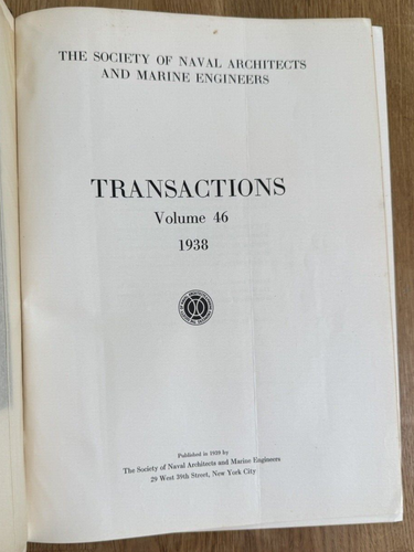 1938 Naval Architects/Marine Engineers Excursion Steamers Historic Ship Plans - Picture 2 of 24