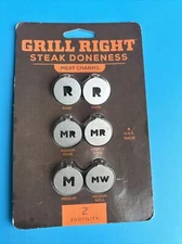 Zootility Meat charms- Grill Right Steak Doneness 6pcs