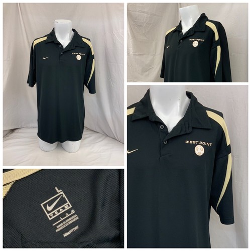Black Nike Polo 100% Polyester YGI O2 