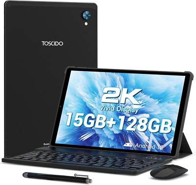 Android 12 10.3 inch Tablet 2K FHD 15GB RAM 128GB ROM 8 Core CPU 8000mAh BATTERY