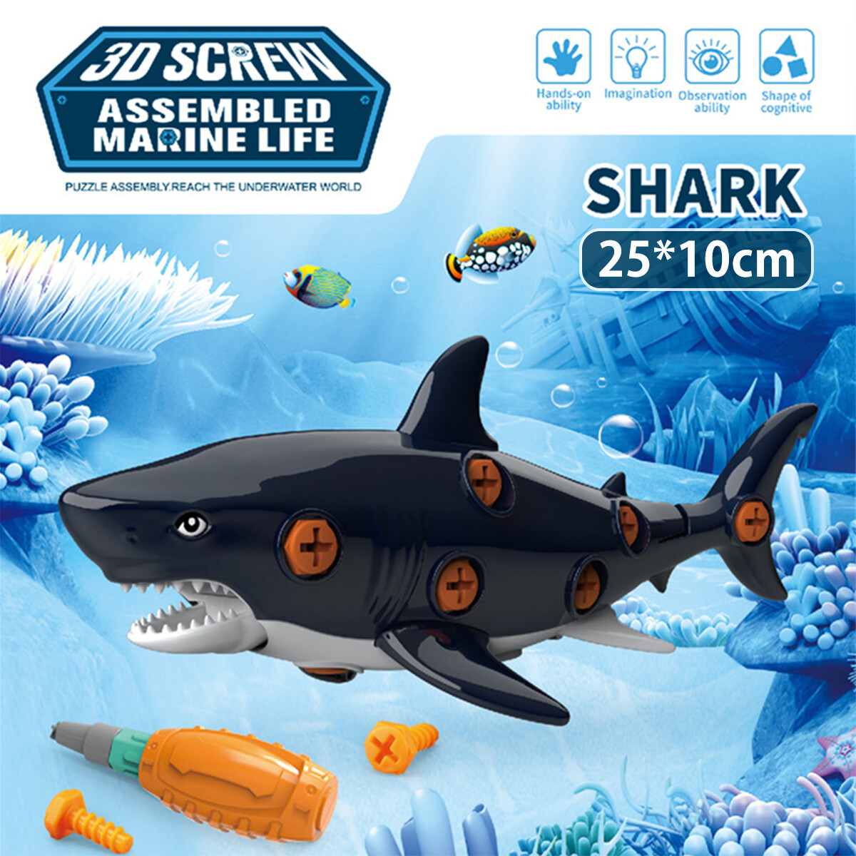 Assemble Marine Animal Toy for 4+ Years Old Kids Take Apart Marine