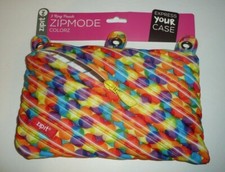 Colorful ZIPIT 3 Ring Pouch for Makeup Pens Pencils School Colorz Zipmode Zipper