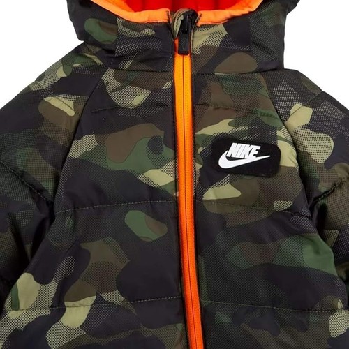 Nike Baby Boys' 1-Piece Snowsuit - Orange/Multi, 3 Months - Picture 2 of 3