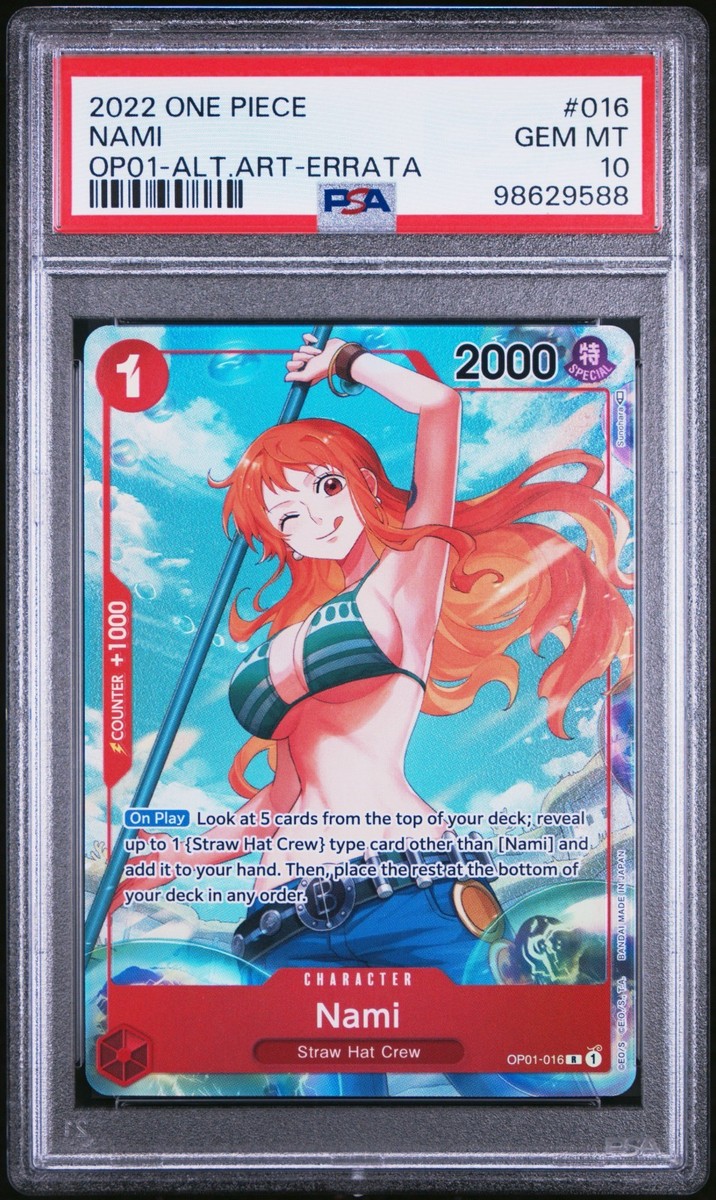 ONE PIECE 2022 OP01-ROMANCE DAWN #016 NAMI ALTERNATE ART-ERRATA