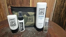 Men Skin Care Kit. Pro Treatment Room Face Wash, Toner, Balm, Anti-Aging $35