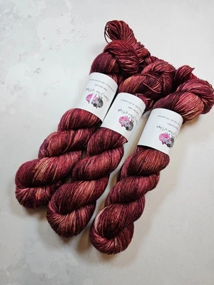 SW Merino Seide Kaschmir Garn, 4-fädig, Fingering Gewicht, 100 G, MULLED MOMENTS - Bild 1 von 4