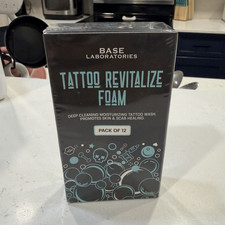 Base Laboratories Tattoo Revitalize Foam Moisturizing Tattoo Wash, 12 Pack