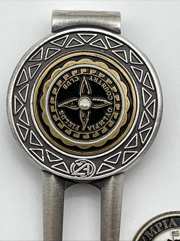 Olympia Fields Country Club Golf Divot Tool & Ball Markers Set Ahead U.S. Open - Image 3 of 4