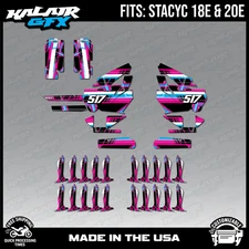 Graphics Kit for STACYC 18E 20E Electric Bike (All Years) Swift-magenta