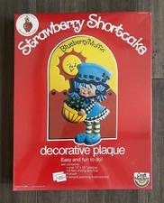 Strawberry Shortcake 1980 Raro 13 X 15 Blueberry Muffin Placa Decorativa Sellada