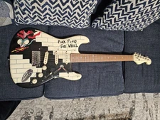 Pink Floyd the Wall Painted Guitar