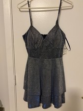 Blue Sparkly Windsor Dress Size Large