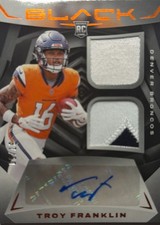 2024 PANINI BLACK ROOKIE SIGNATURE MATERIALS#16 TROY FRANKLIN CITRINE /50