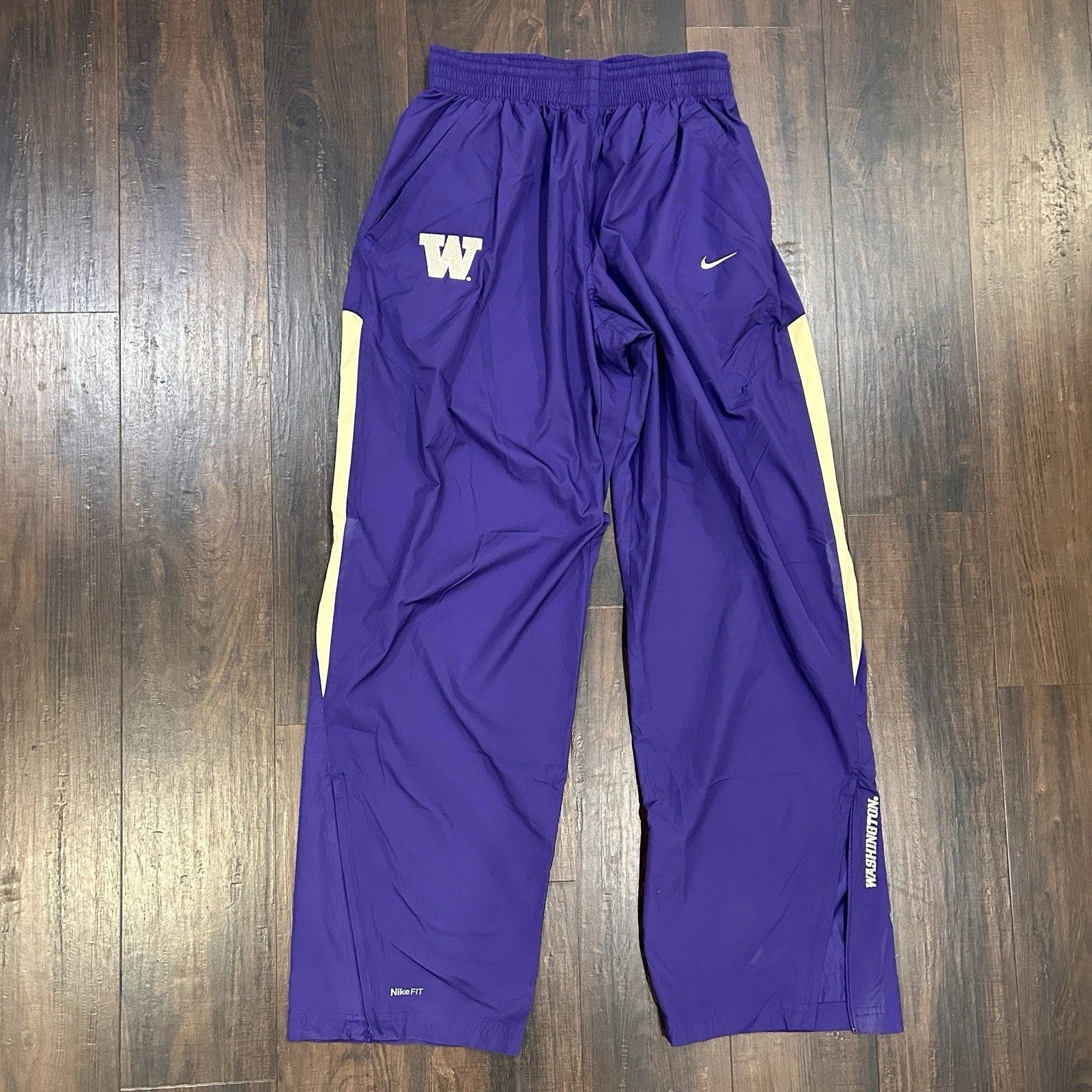 Vintage Nike TEAM Washington Huskies Storm-FIT Pants Purple Men’s S NCAA