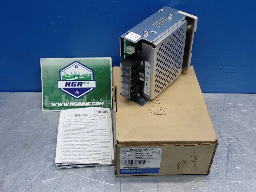 OMRON S8JX-G01524CD SWITCH MODE POWER SUPPLY 02231780156