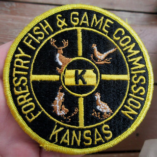 VINTAGE KANSAS FORESTRY FISH & GAME CONSERVATION OFFICER GAME WARDEN PATCH