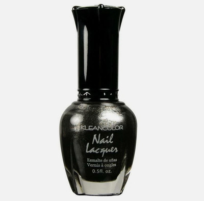 Kleancolor Nail Lacquer Metallic Black #168, 0.5 oz (1 pc)
