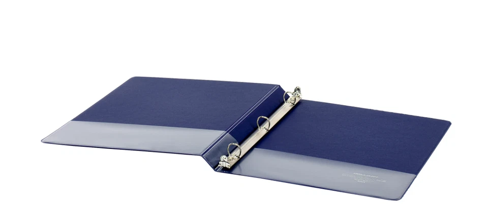 CARPETA ANTIADHERENTE DE 3 ANILLAS MARCA OFFFICE DEPOT®, ANILLOS REDONDOS DE 1/2", - AZUL Foto 3 de 4