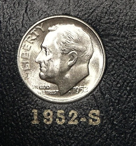 1952-S  Roosevelt Dime  Brilliant Uncirculated - FB Or Near