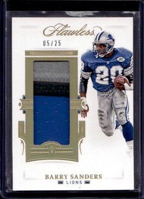 Barry Sanders 2021 Panini Flawless #PAT-BST Patch /25