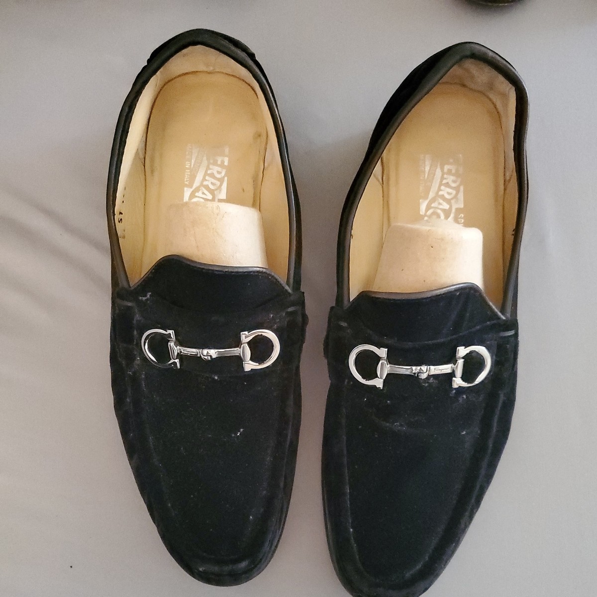 Salvatore Ferragamo Rolo Gancini Black Suede Men’s Dress Liafers Size 11E Ferragamo Gancini suede loafers - Black - Men|0203500757737044 main image 3