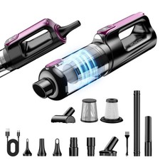 Cordless Handheld Vacuum Cleaner, 18000Pa 2 in 1 Car Vacuum Cleaner Air Duste...