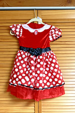 Girl's Youth Disney Minnie Mouse Costume Dress Up Small 6/6X One Piece