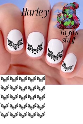 Harley Davis #3 Set Of 50Waterslide Nail Art Decals