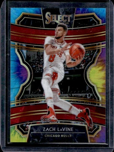 2019-20 Panini Select Zach LaVine Tie Dye Prizm Concourse #/25 Bulls