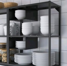 IKEA ENHET Hanging Shelf Insert Anthracite Dark Grey 10x11x6" New 405.145.59