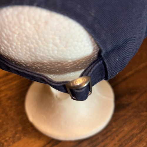 Polo Ralph Lauren Cotton Baseball Hat Navy Blue / Yellow Pony Strapback Cap - Picture 5 of 11