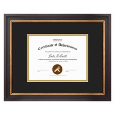 Golden State Art, 11x14 Picture Frame for 7x9 Photos Diploma/Certificate, Wall