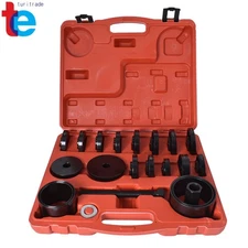 23PCS Front Wheel Drive Bearing Removal Kit Press Adapter Puller Pulley Tool Set