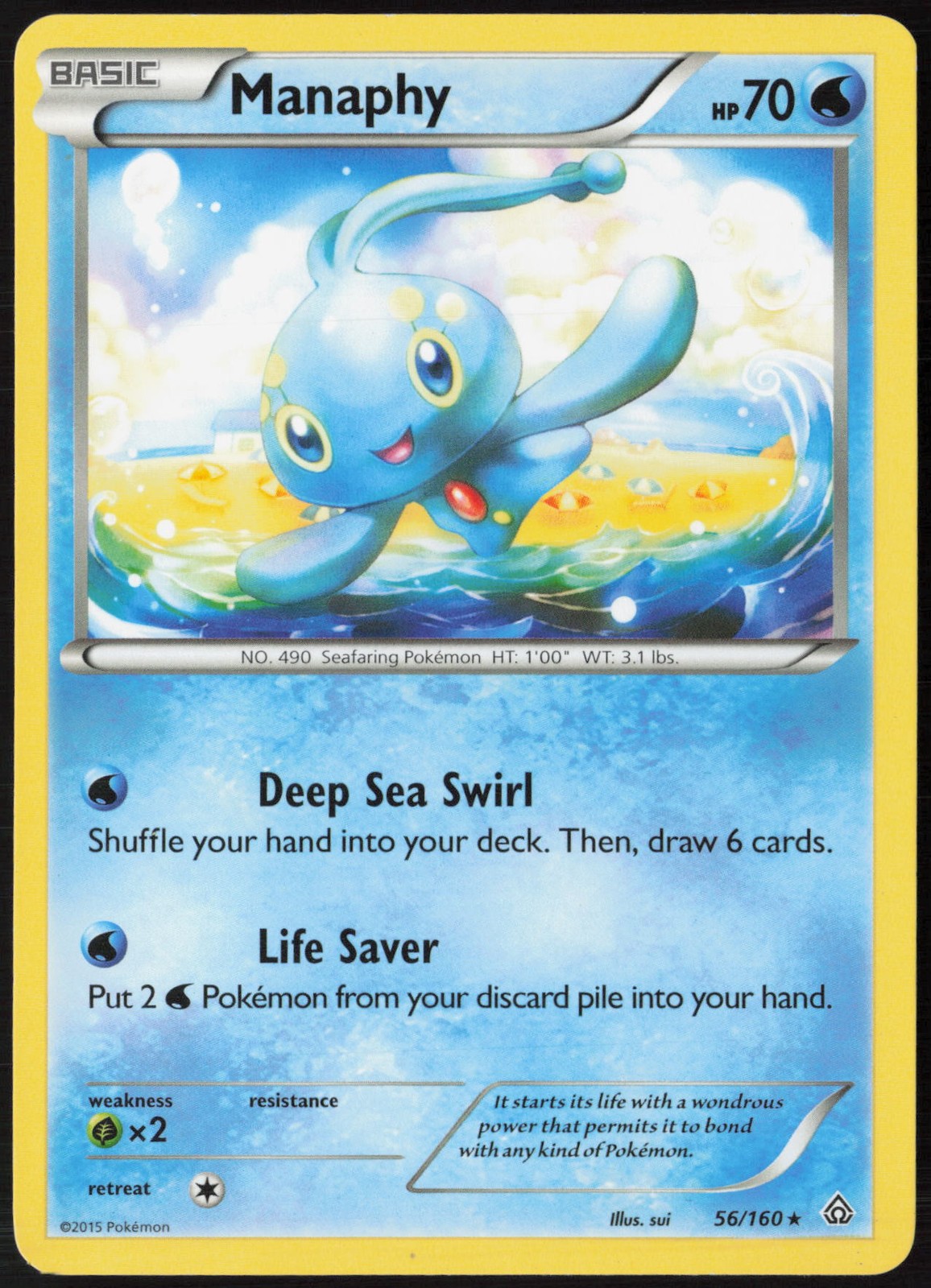 Manaphy - 56/160 (Battle Arena Deck Exclusive) Normal 056/160 Deck Exclusives NM